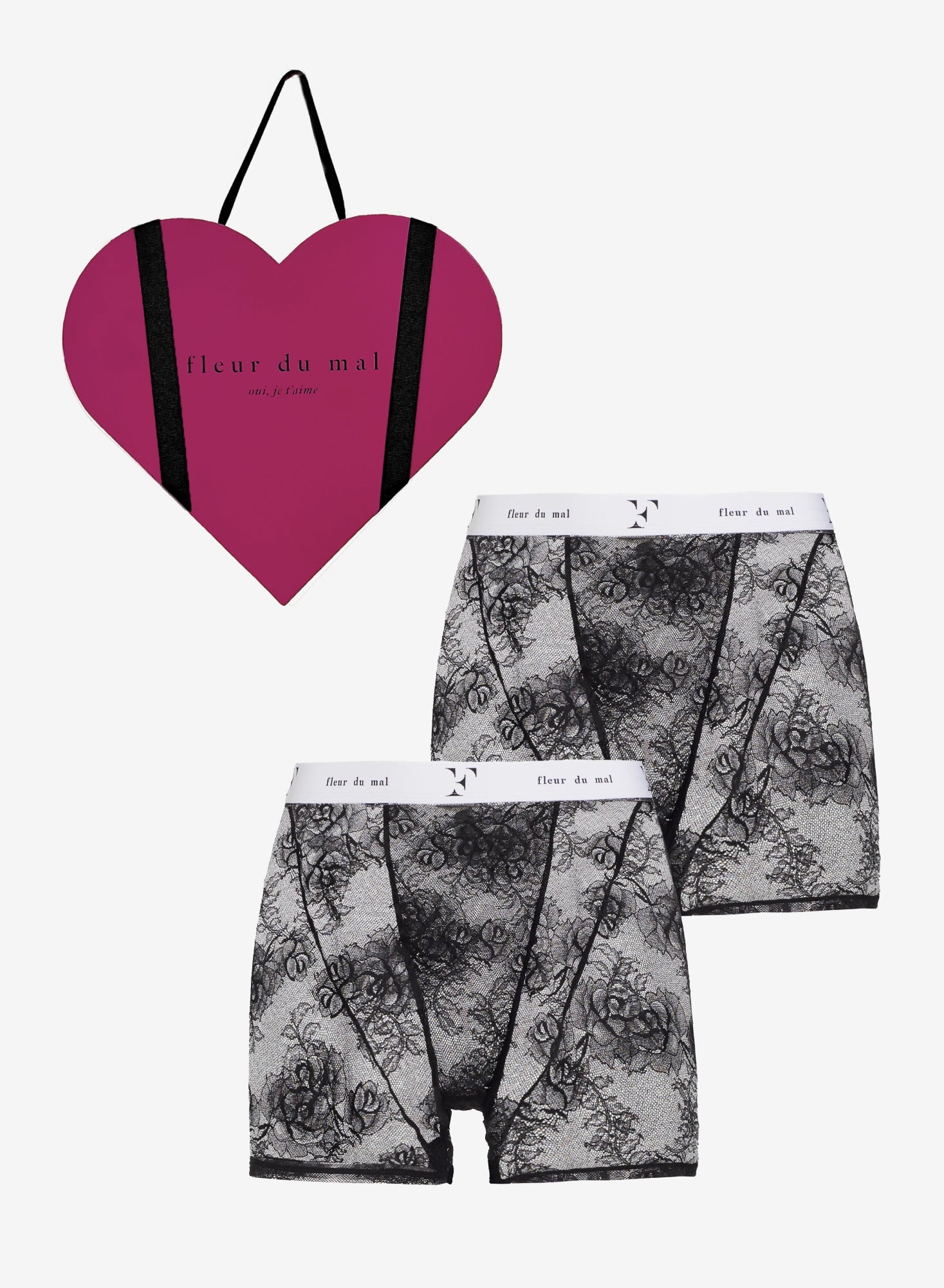 His & Hers Bouquet Lace Boxer Gift Set